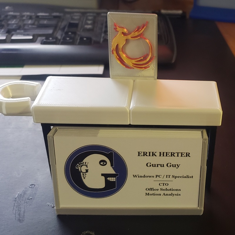 Let the Healing Begin Card Holder with Guru Guy Business Cards