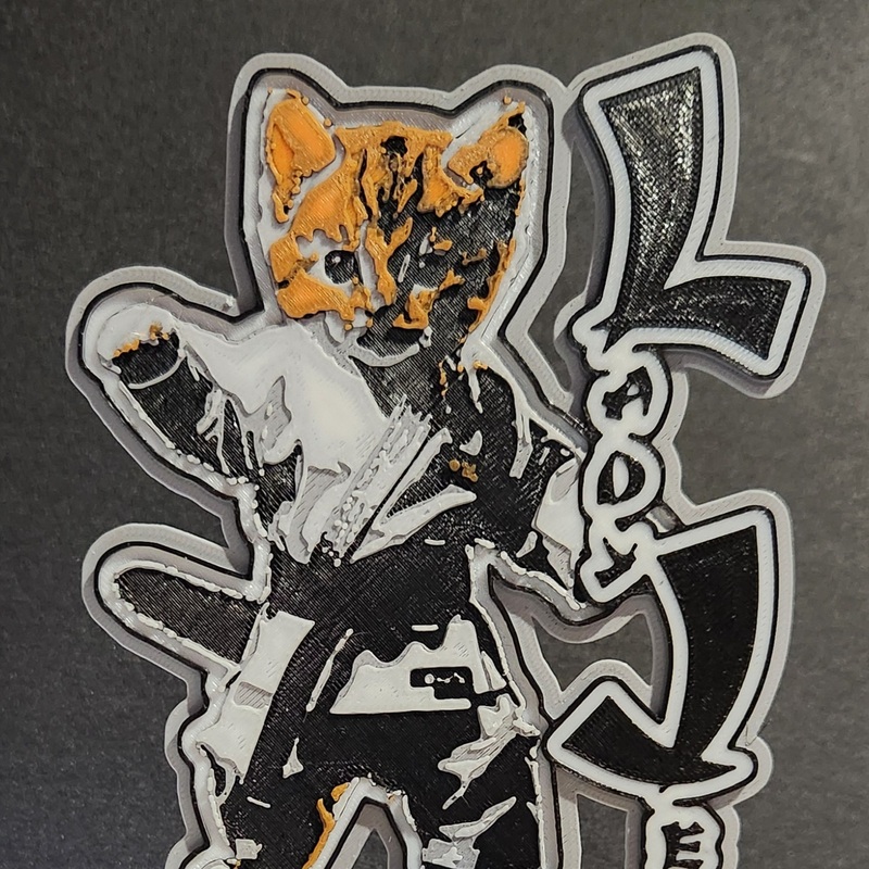 Lady Jen Katfu Custom Luggage Tag - Window Display